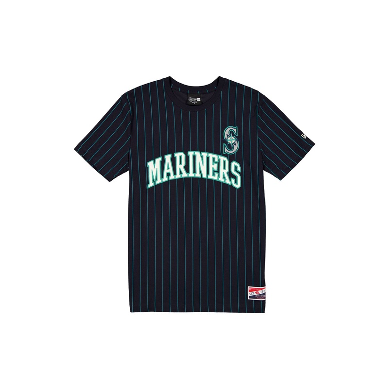 Seattle Mariners Throwback Retro Pinstripe T-Shirt