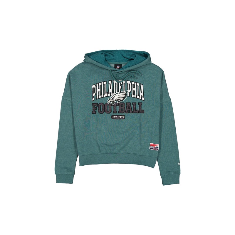 Philadelphia Eagles Throwback Women’s Glitter Hoodie