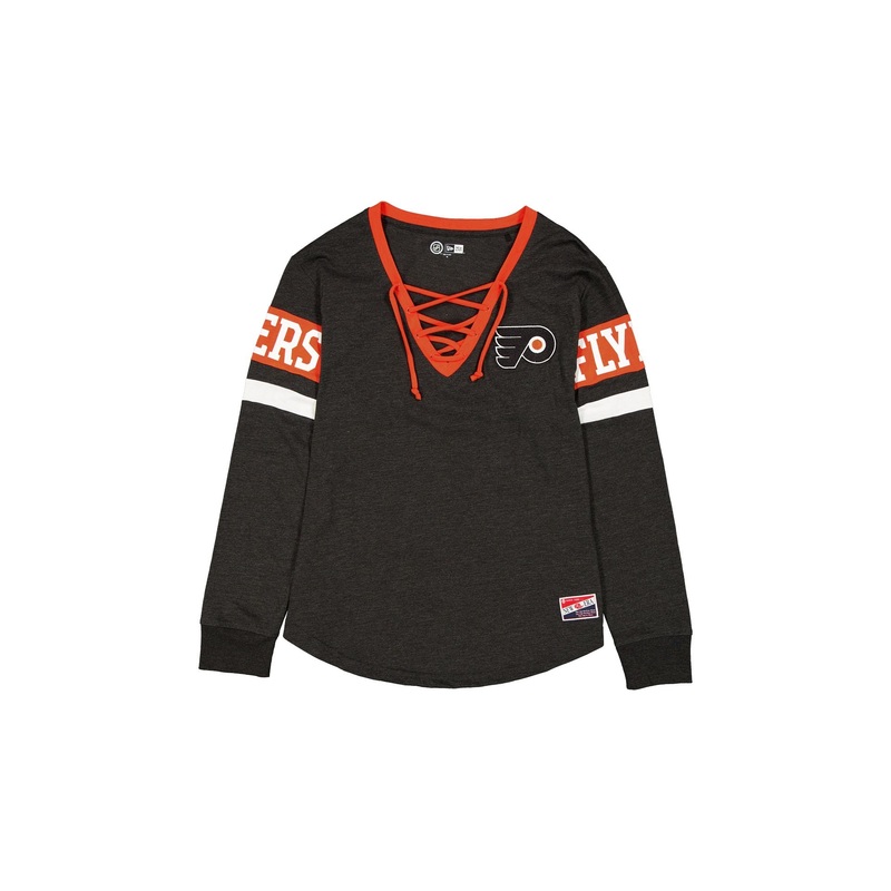 Philadelphia Flyers Throwback Women’s V-Neck Long-Sleeve T-Shirt