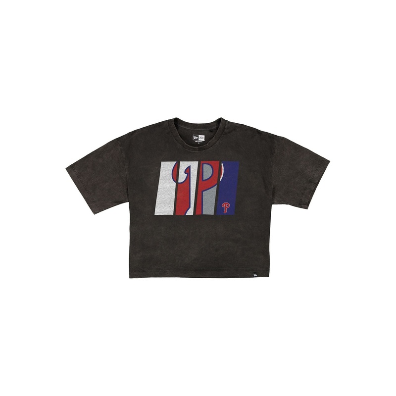 Philadelphia Phillies Sport Night Black Cropped Women’s T-Shirt