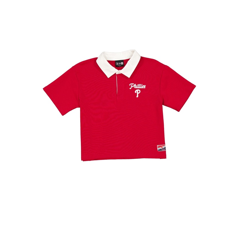 Philadelphia Phillies Throwback Women’s Cropped Polo