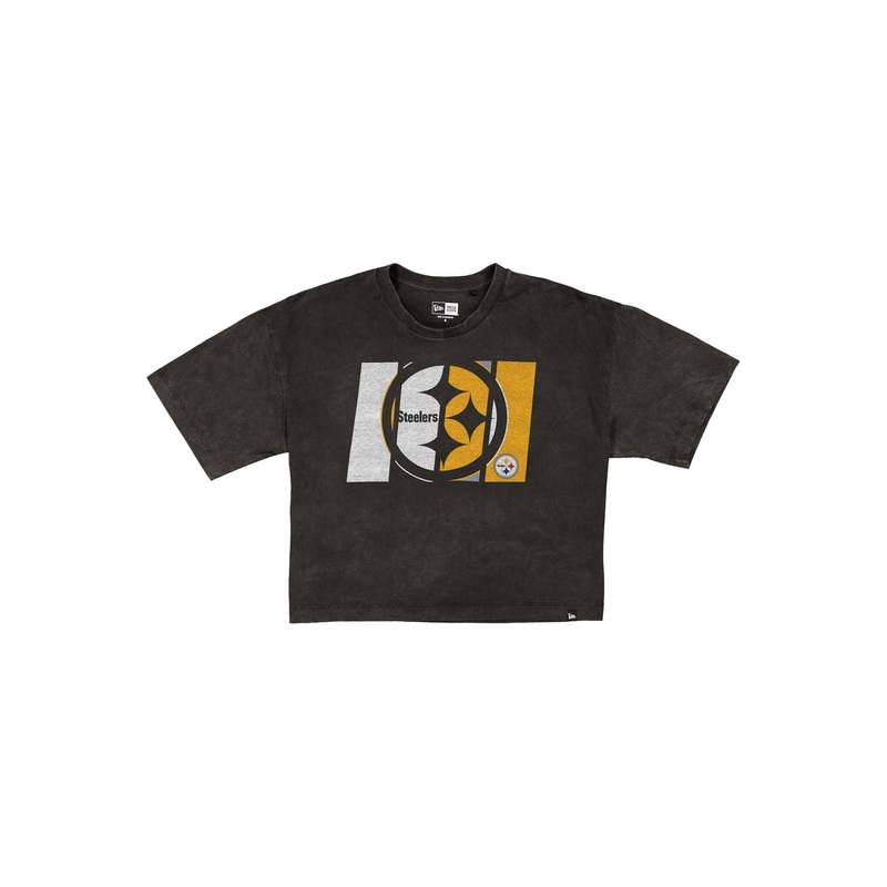 Pittsburgh Steelers Sport Night Black Cropped Women’s T-Shirt