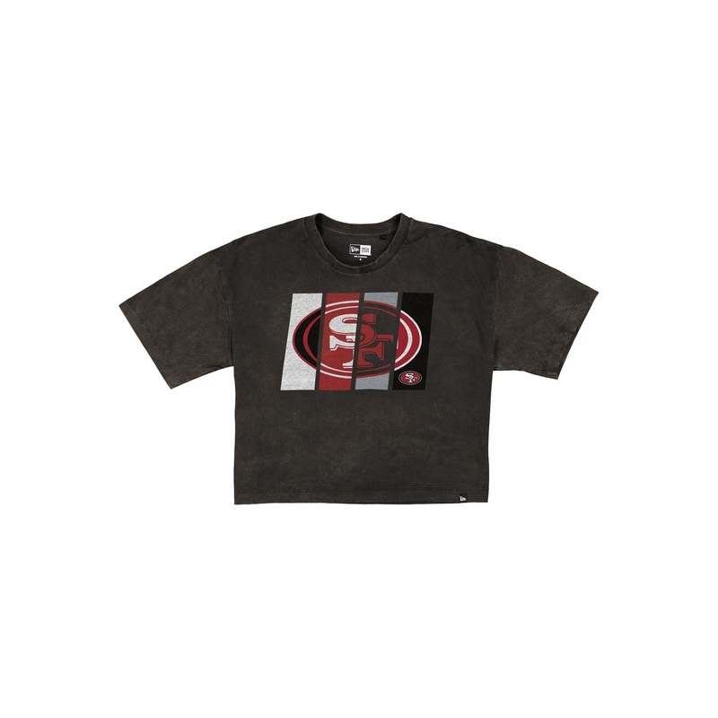 San Francisco 49ers Sport Night Black Cropped Women’s T-Shirt
