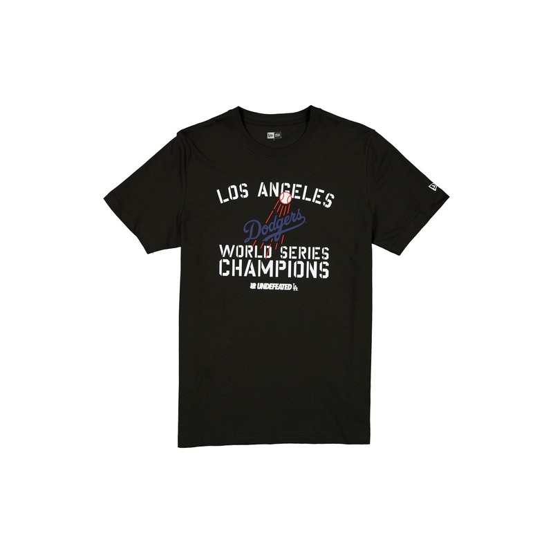 Undefeated x Los Angeles Dodgers 2024 World Series Champions Black T-Shirt