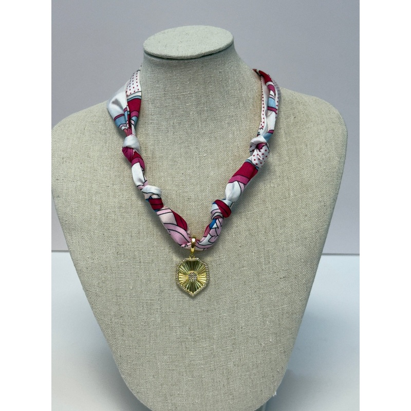 Wrapped in Strength Scarf Necklace