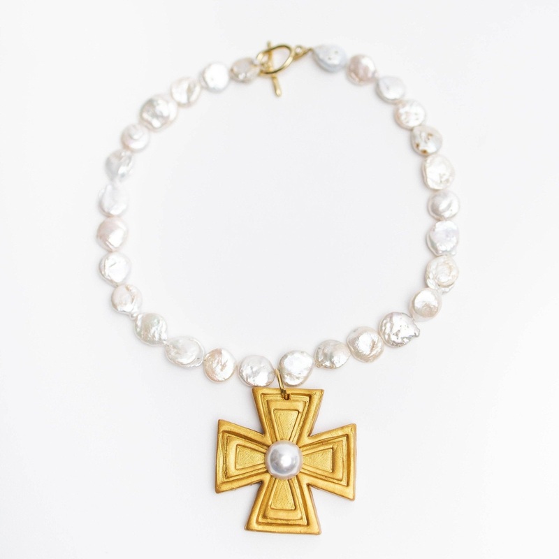 Mother of Pearl with Pearl Anna Cross