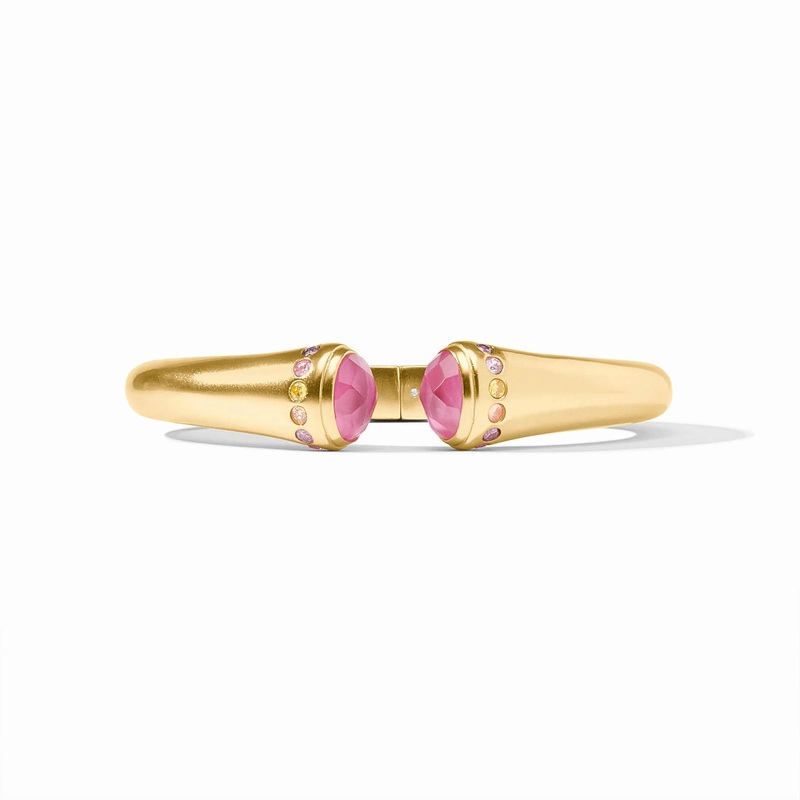 Rainbow Demi Cuff – Iridescent Tourmaline Pink