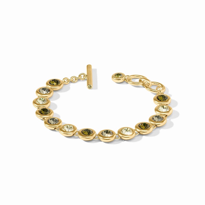 Rainbow Tennis Bracelet – Shades of Jade