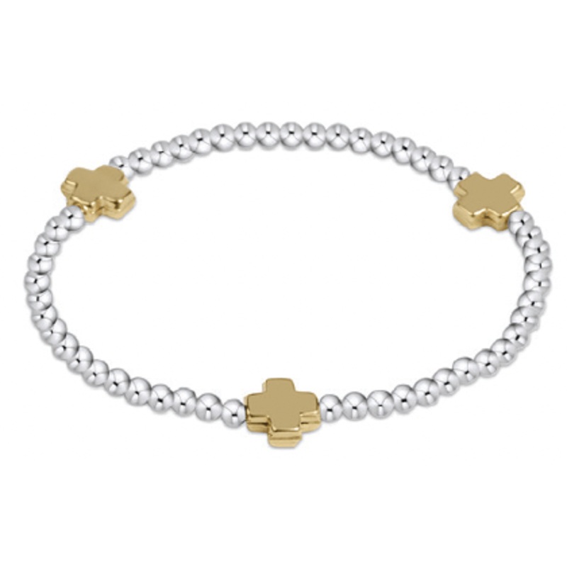 Extend Signature Cross 3mm Mixed Metal