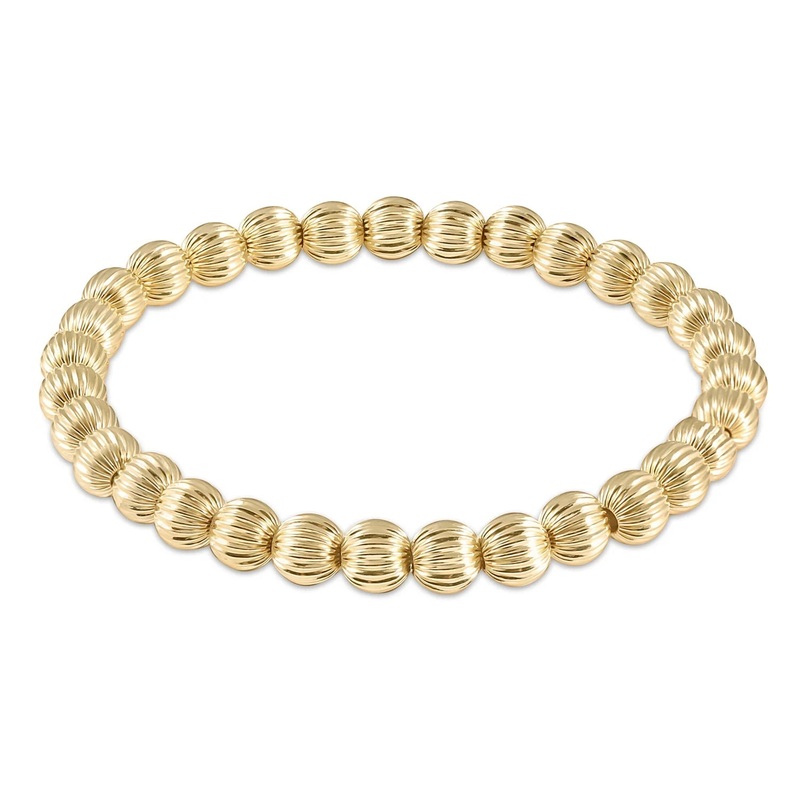Extends Dignity Gold 6mm Bead Bracelet