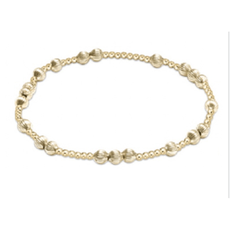 Extends – Hope Unwritten Dignity 4mm Bead Bracelet – Gold