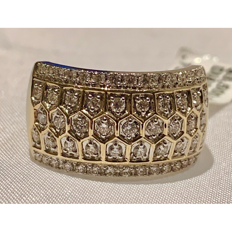 14K Diamond Band