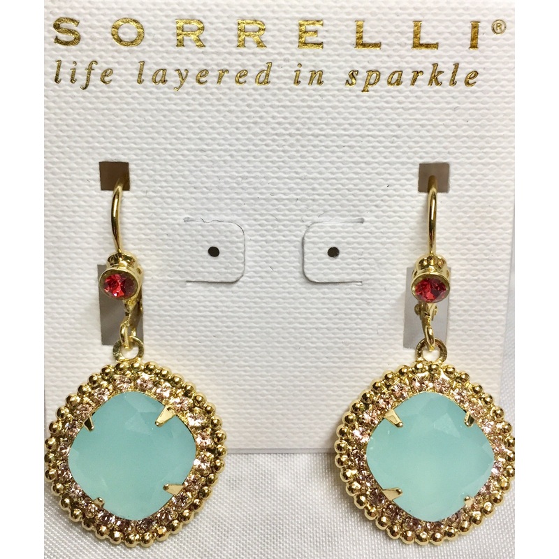 Sorrelli Cushion Cut Drop Earrings