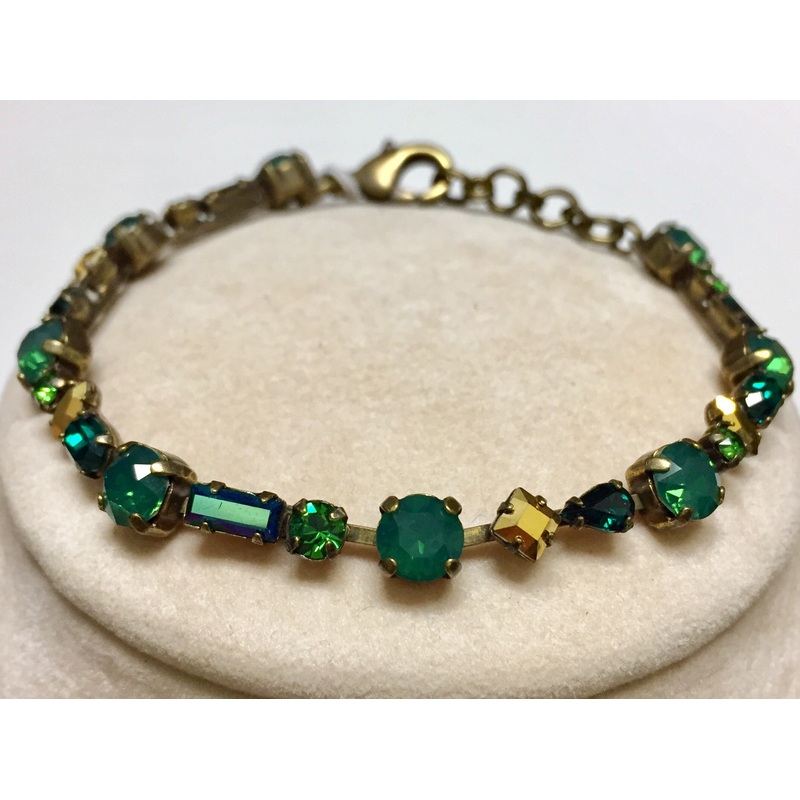 Sorrelli Geometric Crystal Line Bracelet