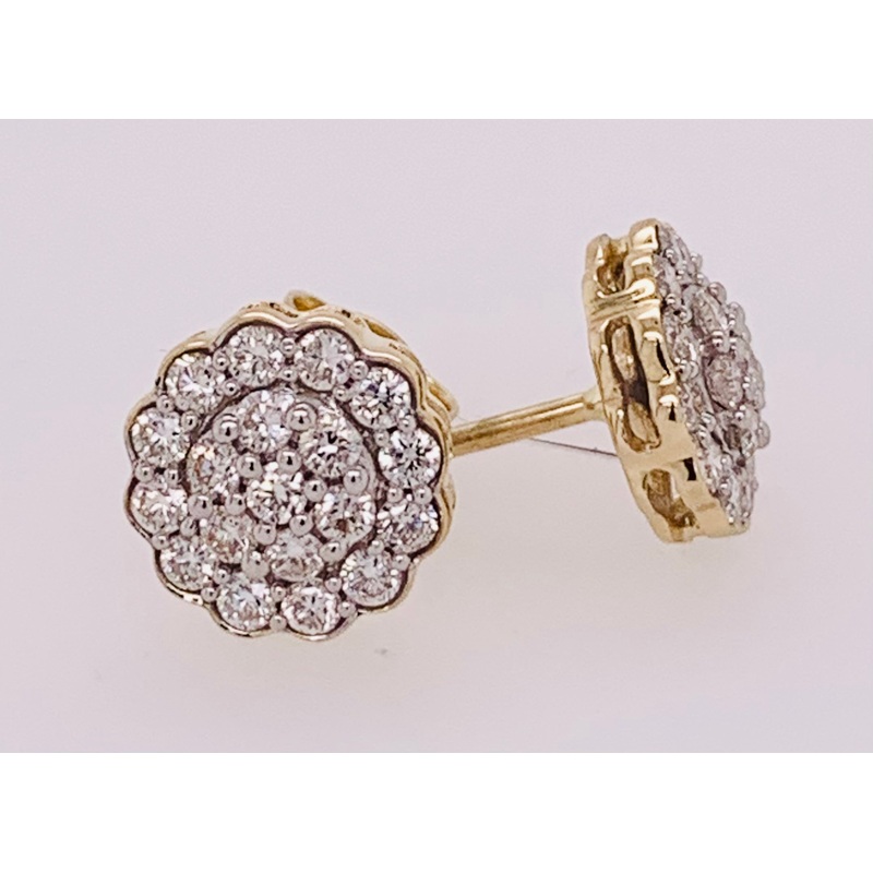 14K Diamond Earrings