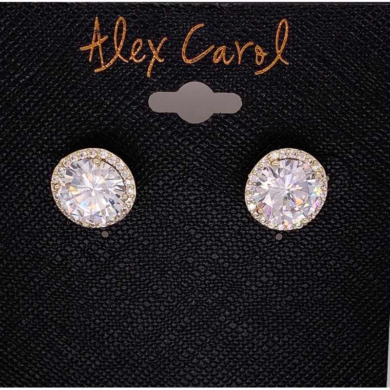 Alex Carol CZ Stud Earrings