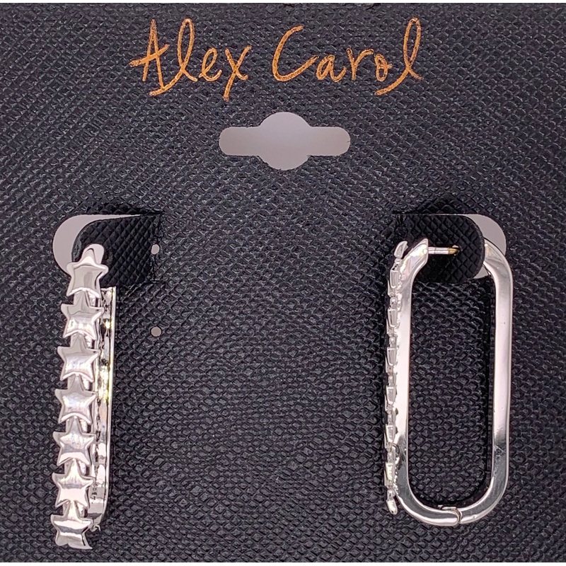 Alex Carol Elongated Hoop Earrings