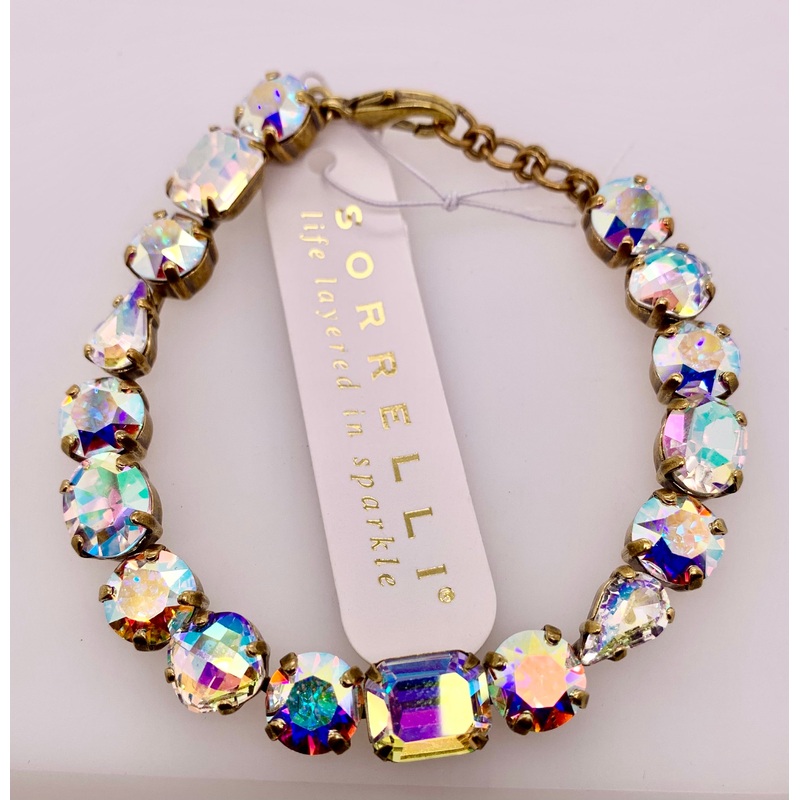 Sorrelli Clover Snowflake Crystal Bracelet