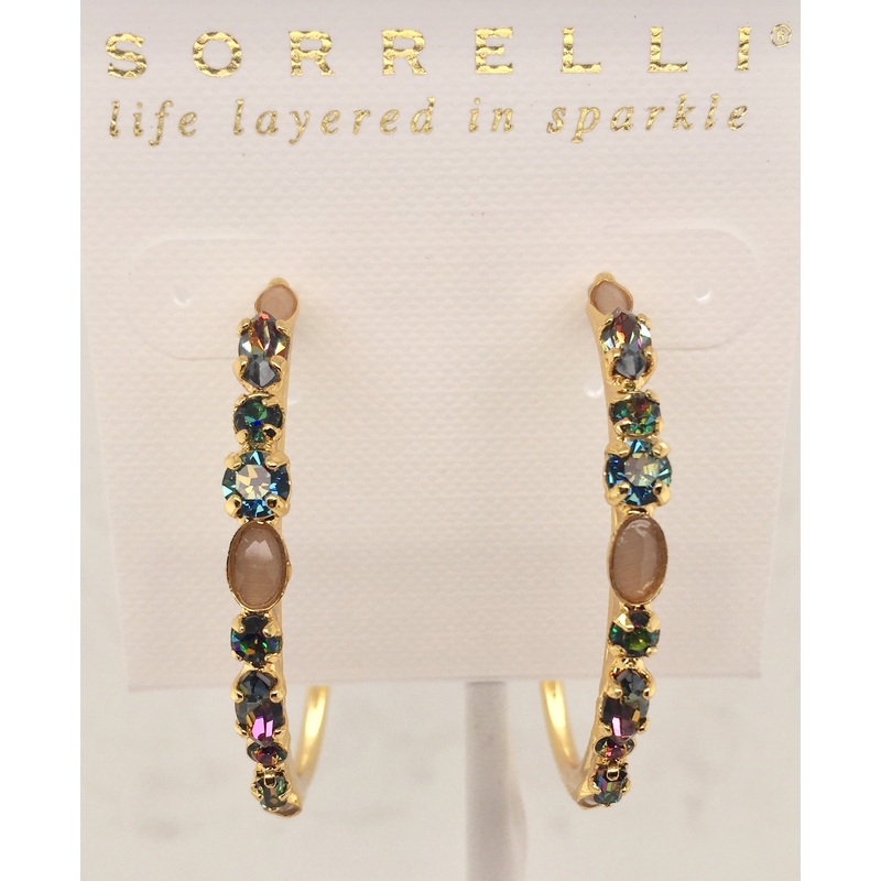 Sorrelli Mixed Media Hoop Earrings