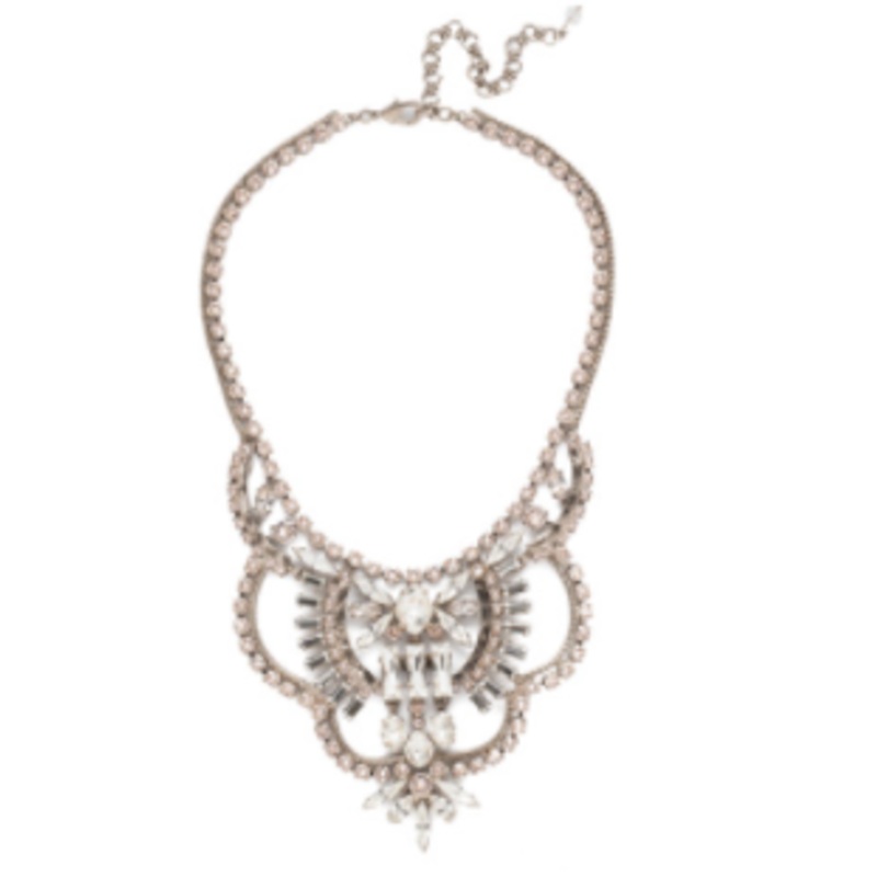 Sorrelli Scalloped Multi-Cut Crystal Statement Necklace