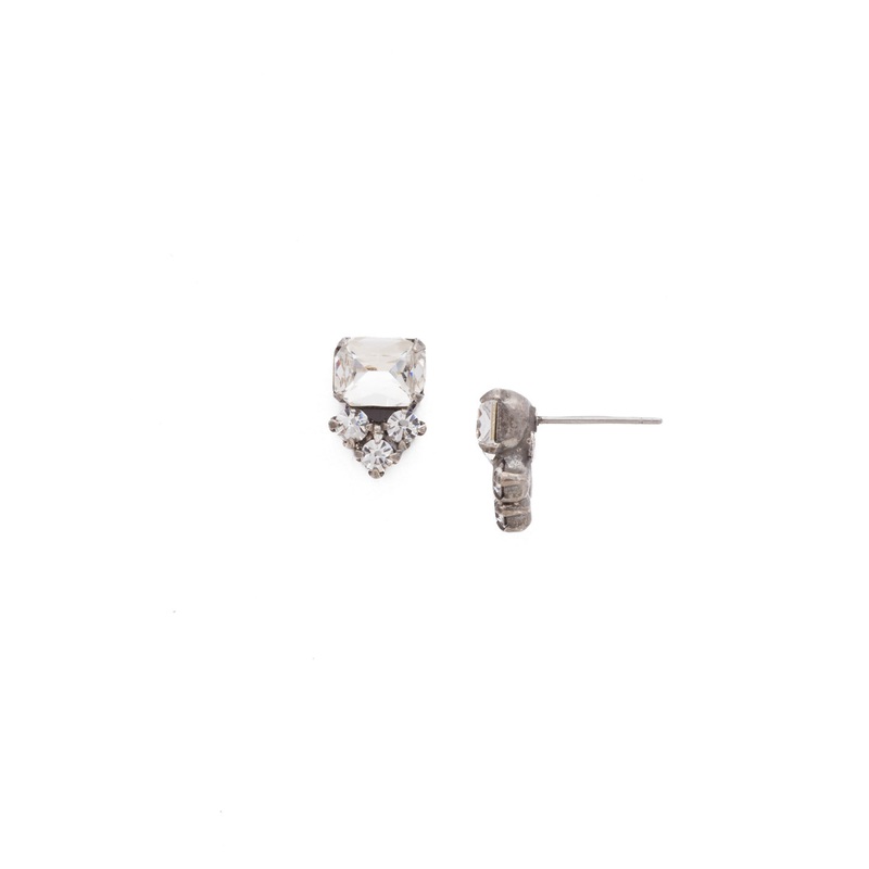 Truncated Cluster Post Earring