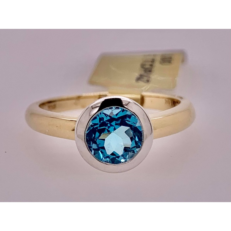 10K Blue Topaz Ring