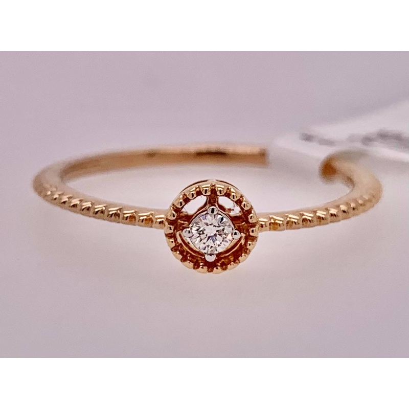 18K Gold Diamond Stack Ring