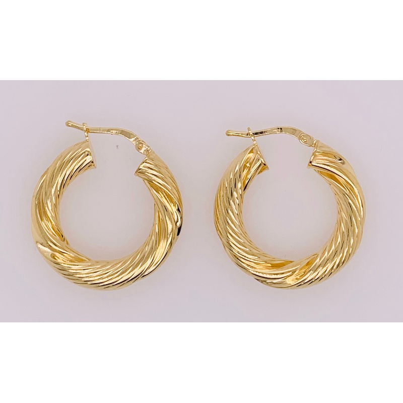 Gold Vermeil Hoop Earrings