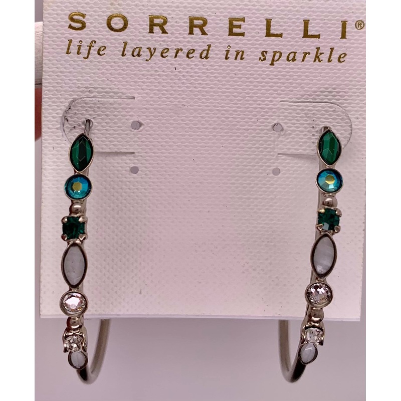 Mixed Media Hoop Earrings