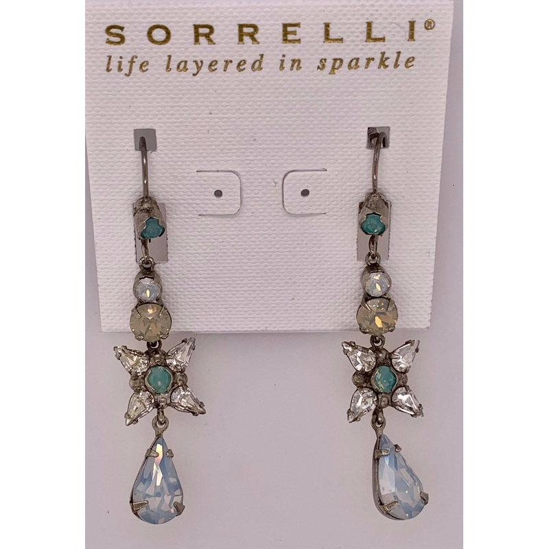 Sorrelli Delicate Flower Crystal Drop Earring