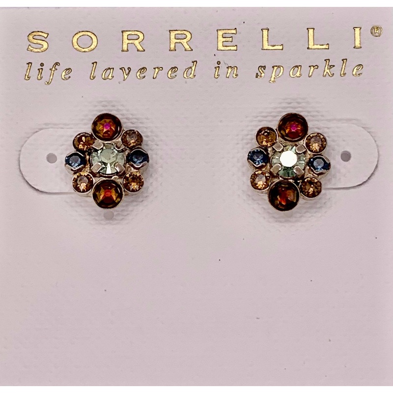 Sorrelli Embellished Rounds Post Earring