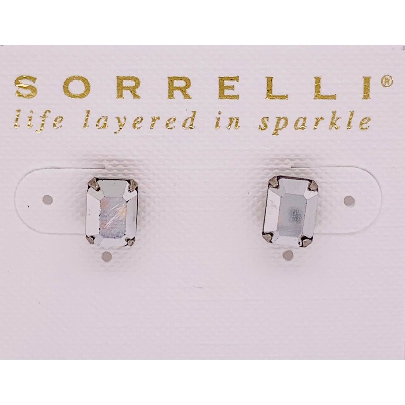 Sorrelli Mini Emerald Cut Stud Earrings