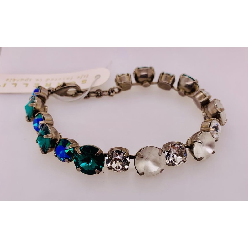 Sorrelli Round Cut Crystal Tennis Bracelet