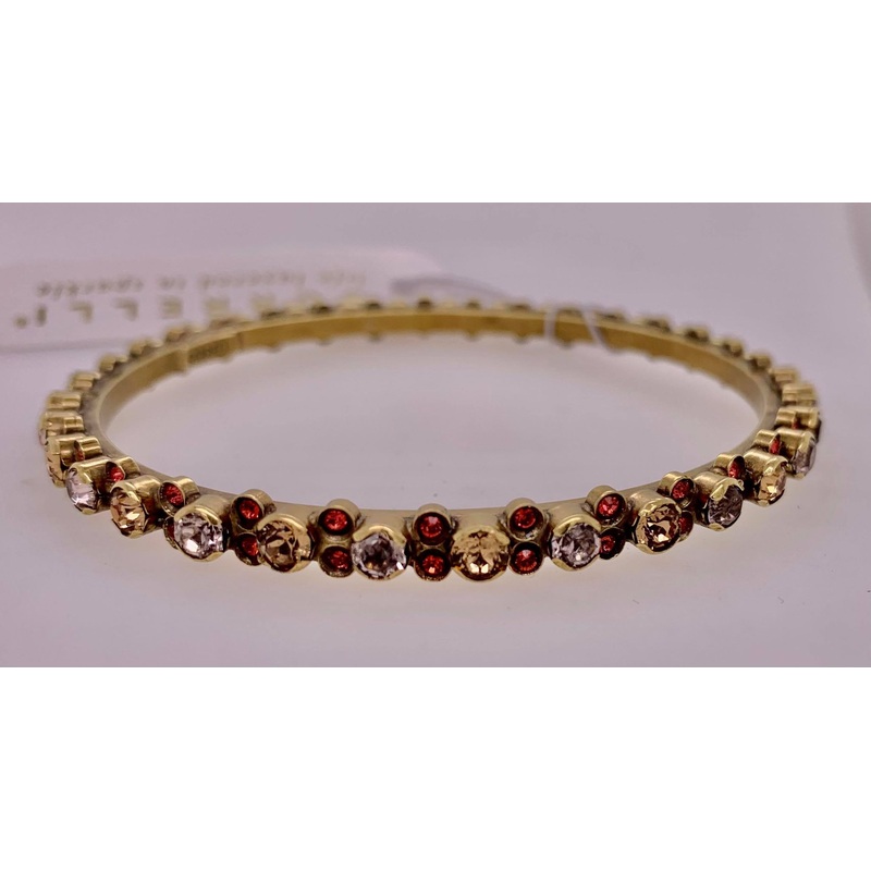 Stone-Studded Bangle Bracelet