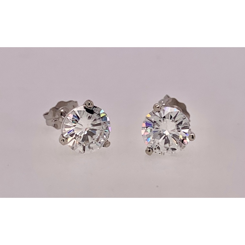 14K Gold Moissanite Earrings