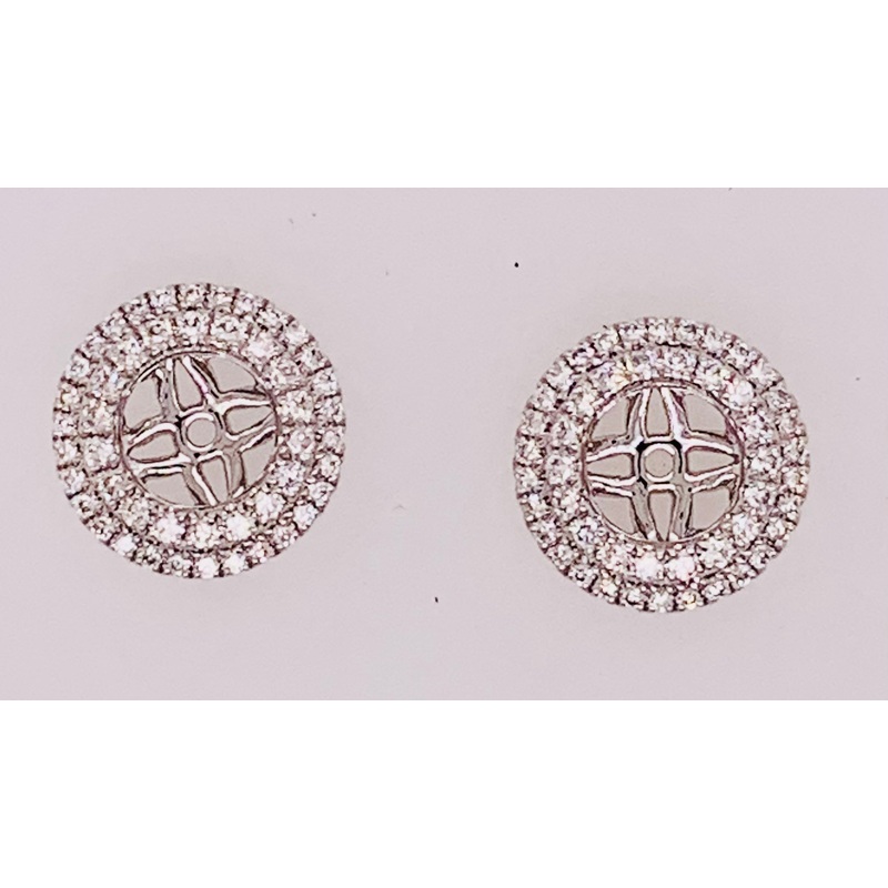 18K Gold Diamond Earrings Jackets