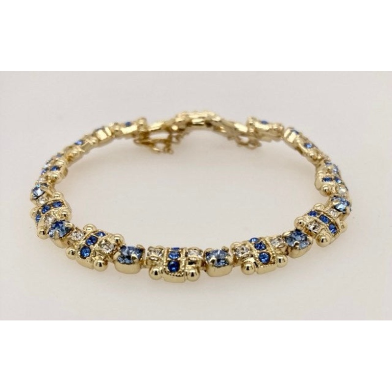 Geometric Crystal Section Line Bracelet