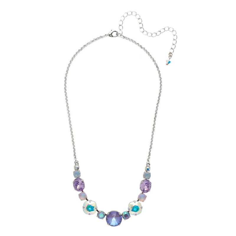 Half Circle Tennis Necklace