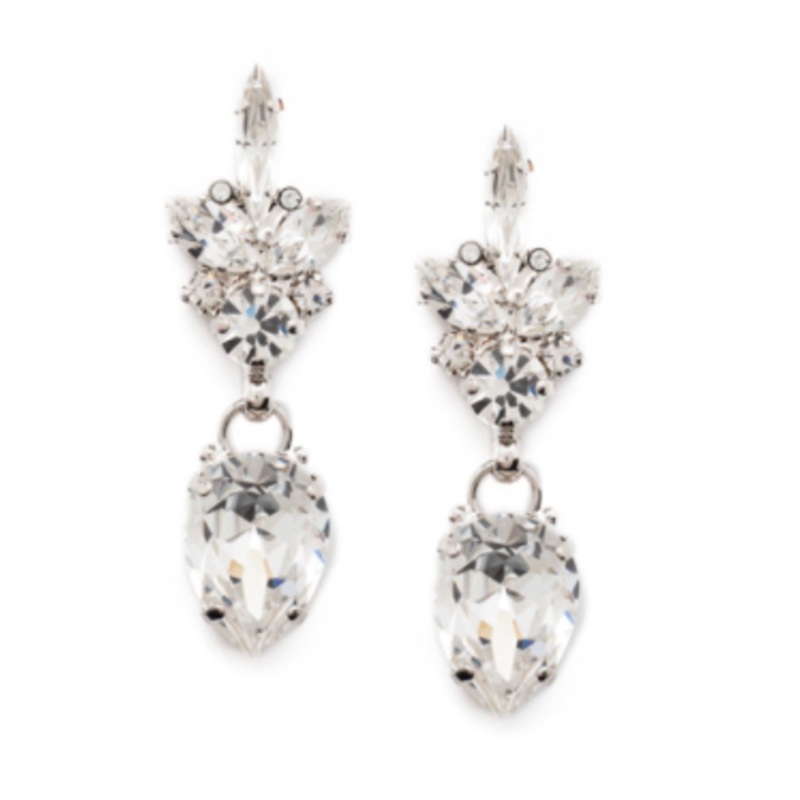 Sorrelli Crystal Cluster and Pear Drop Dangle Earrings