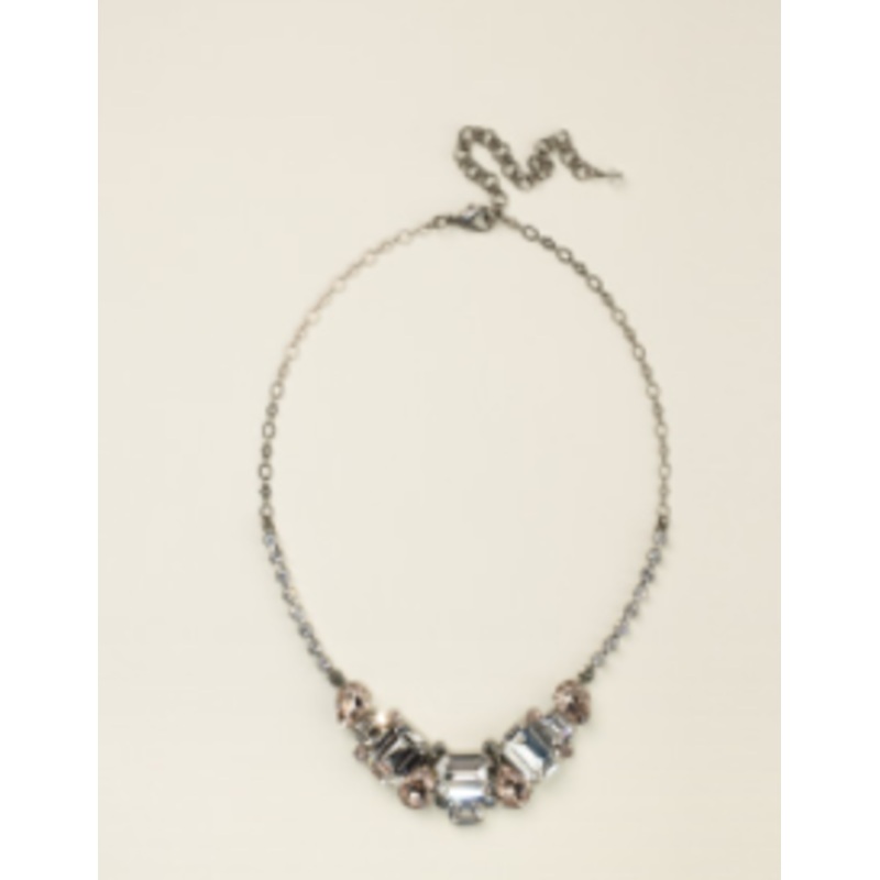 Sorrelli Emerald and Pear-Cut Crystal Collar Tennis Necklace