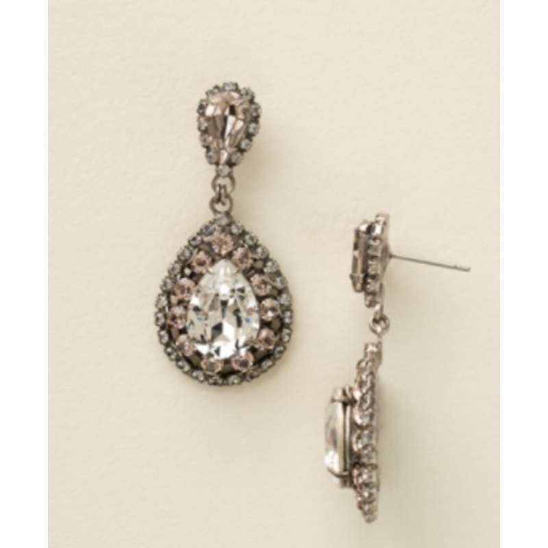 Sorrelli Oval Encrusted Crystal Dangle Earrings