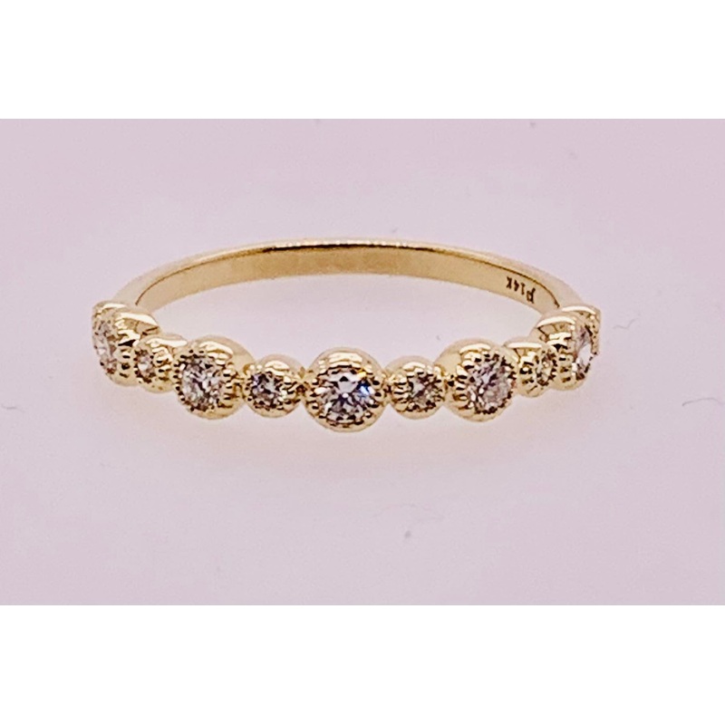 14K Gold Diamond Band
