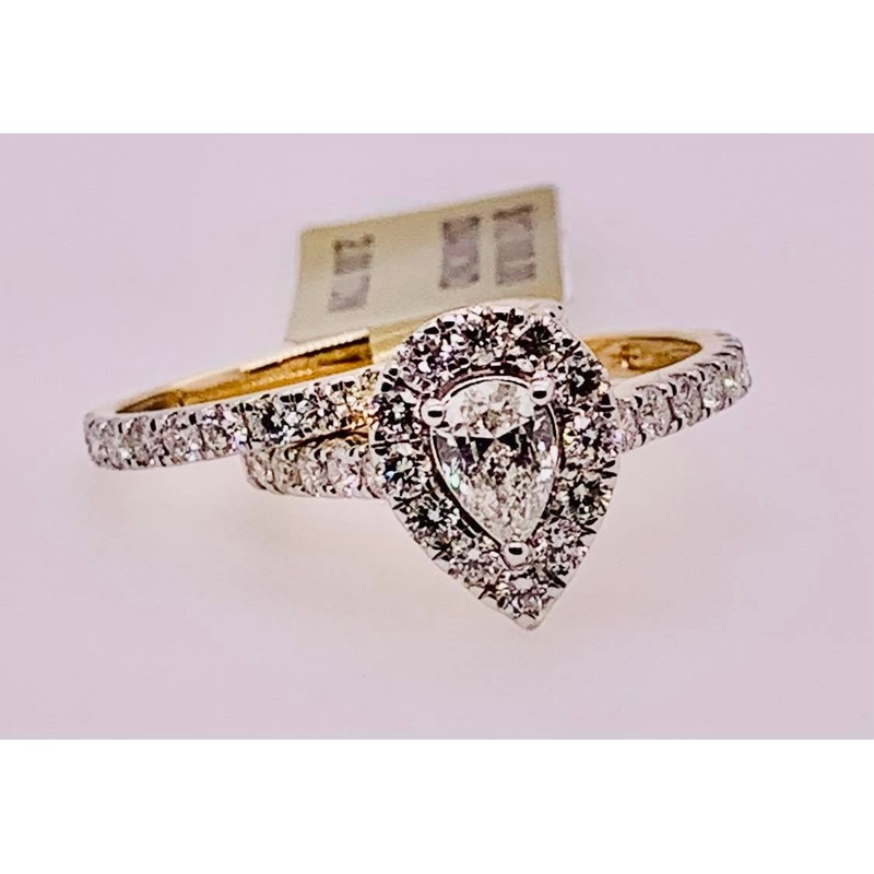 14K Gold Diamond Engagement Set
