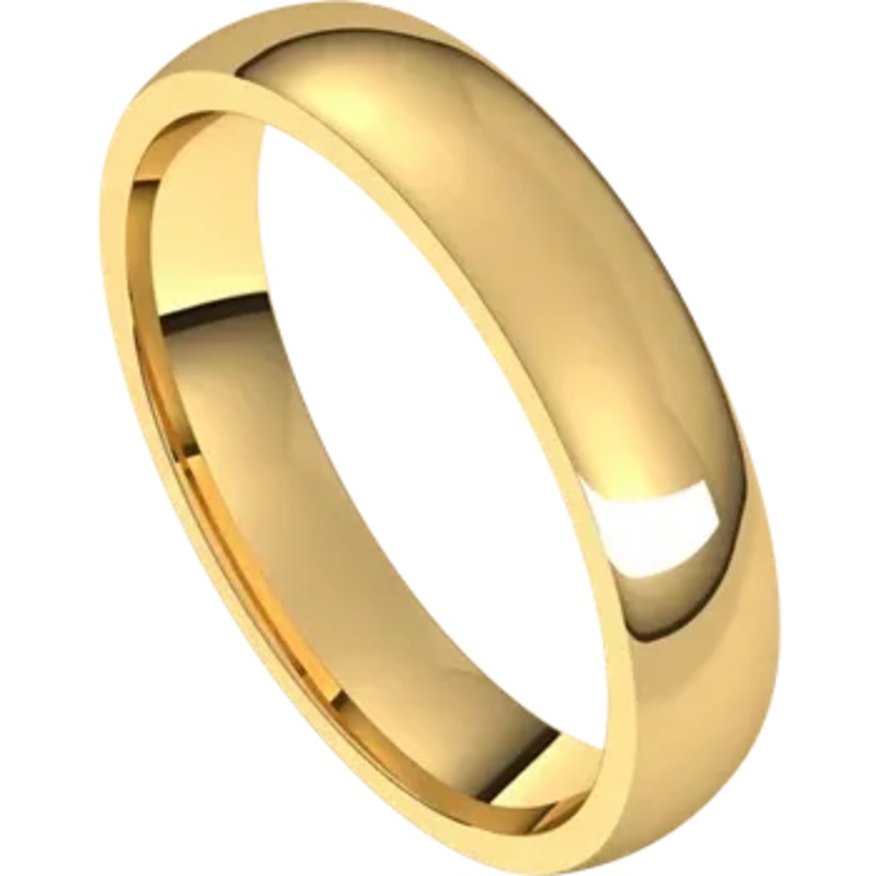 14K Yellow Gold 4MM Band