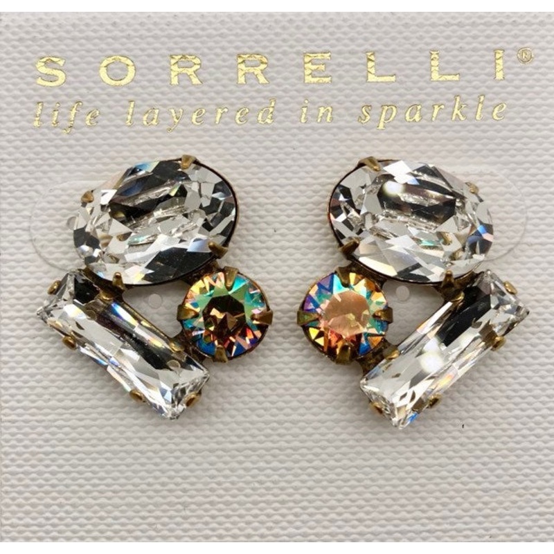 Abstract Gem Earring