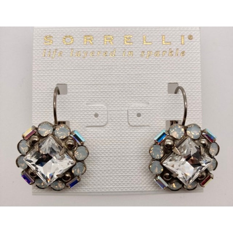 Cushion Cluster Earring