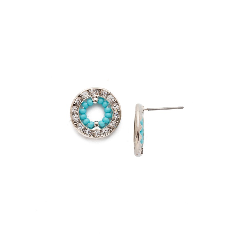 Fire & Ice Stud Earrings