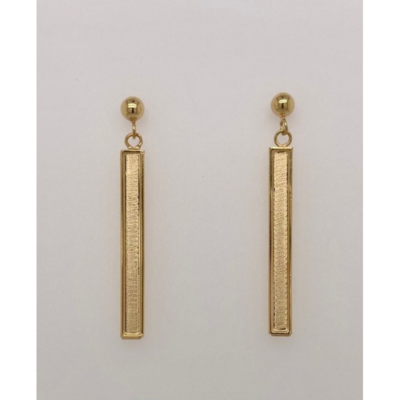 Gold Vermeil Bar Earrings