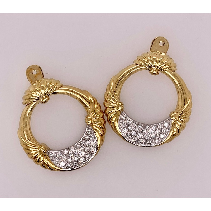 18K Diamond Earring Jackets