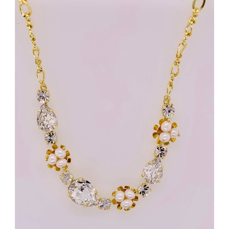 Nesta Pear Tennis Necklace